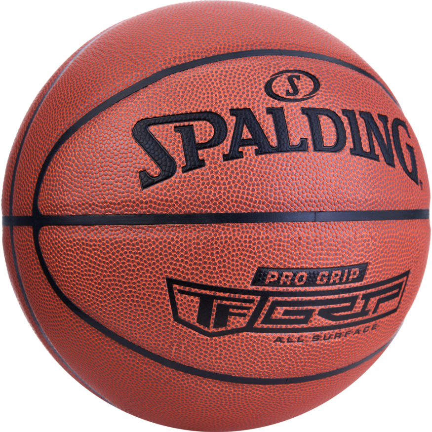 Мяч баск. SPALDING Pro Grip 76874z, р.7, композит. кожа (ПУ) коричневый