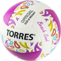 Мяч вол. пляжн. TORRES Beach Sand Pink, V32085B, р.5, синт.кожа (ТПУ),маш.сш,бут.кам,бел-роз