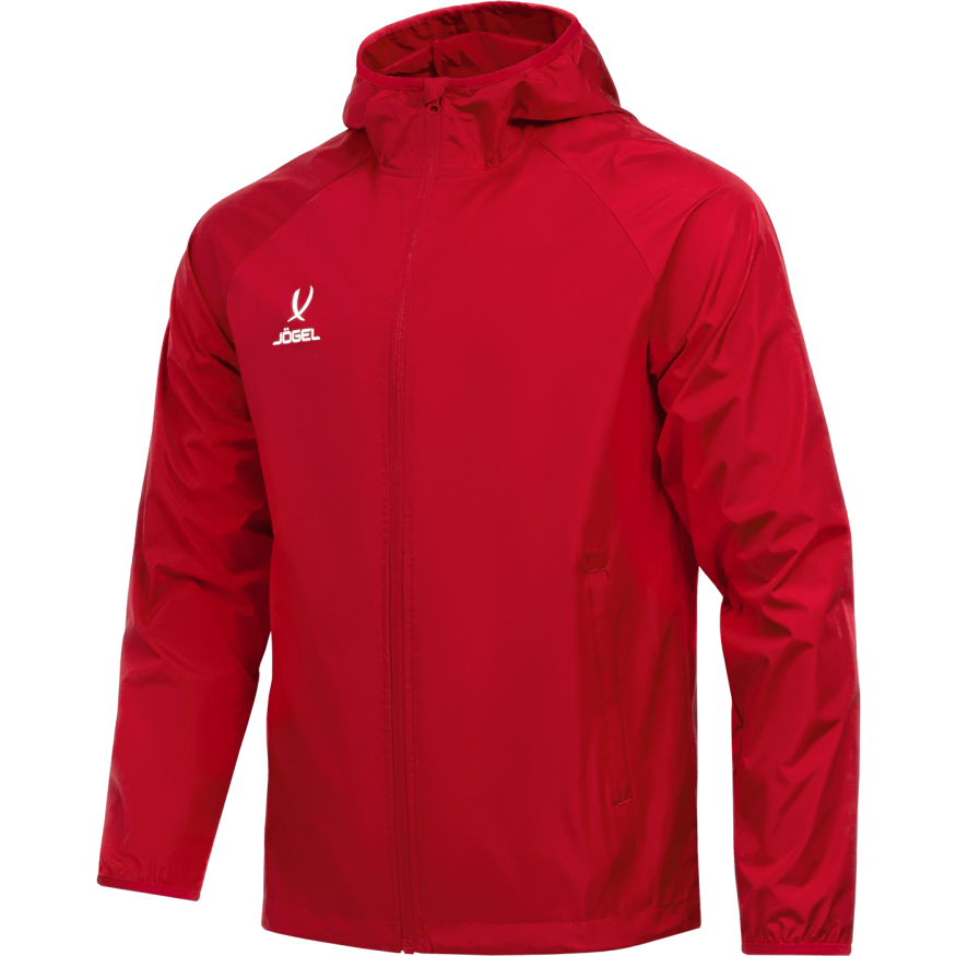 Куртка ветрозащитная JÖGEL CAMP Rain Jacket, красный, детский