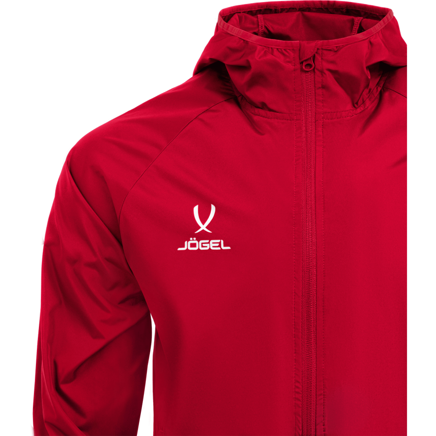 Куртка ветрозащитная JÖGEL CAMP Rain Jacket, красный, детский