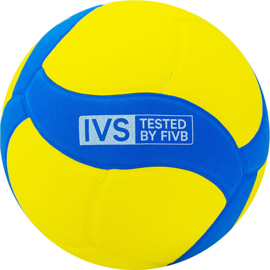 Мяч вол. MIKASA VS170W-Y-BL, р.5, вес 160-180 г, FIVB/IVS,синт.пена ТПЕ, клеен,18 пан,бут.кам,жел