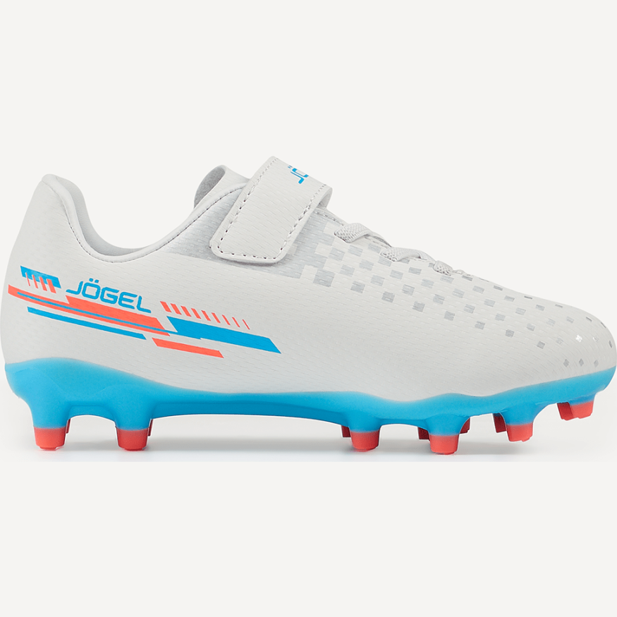 Бутсы футбольные JOGEL Evofly FG Talant White/blue, детский