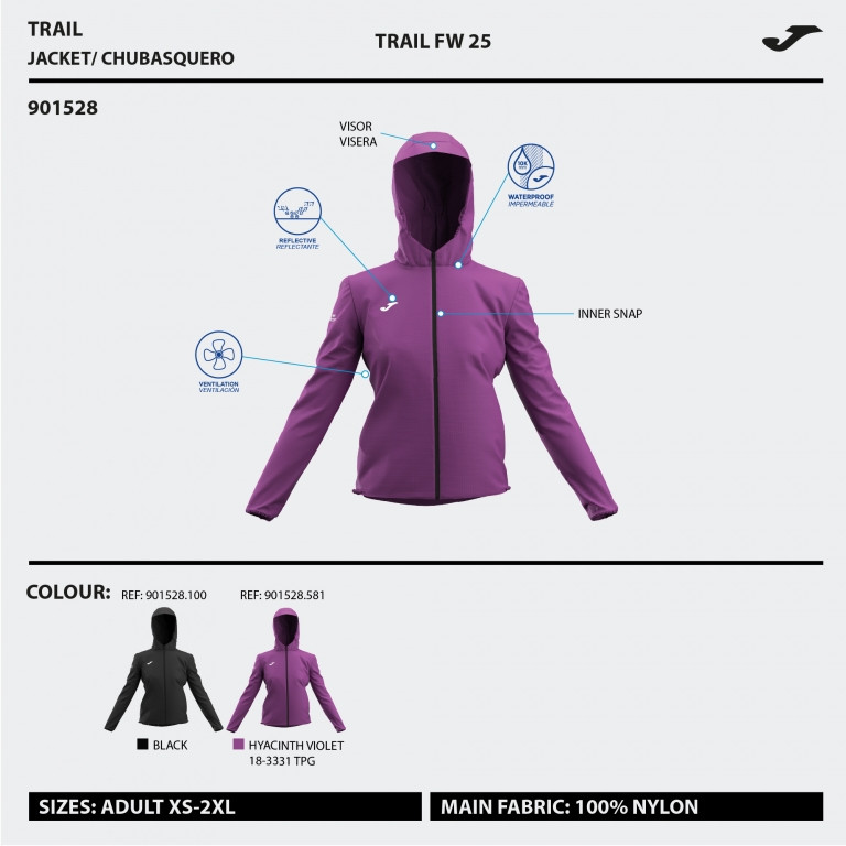 CHUBASQUERO COMBI VIOLETA