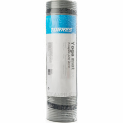 Коврик для йоги TORRES SOFT, YL10110, NBR(синт.каучук), толщина 1 см, серый
