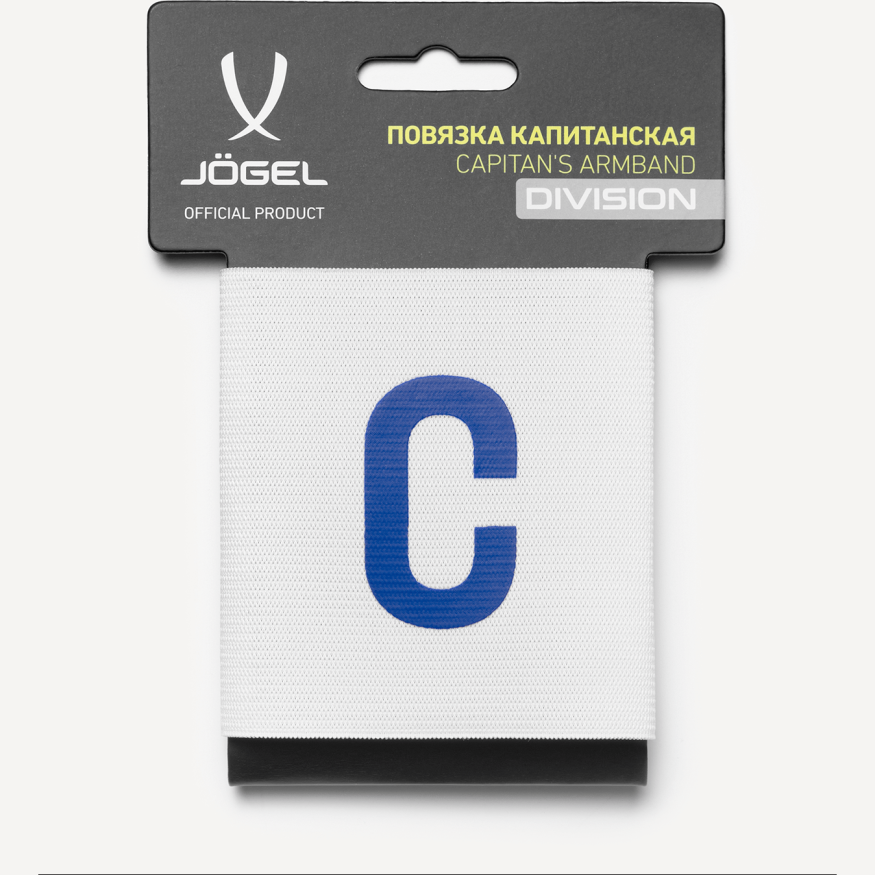 Повязка капитанская JOGEL DIVISION Armband, белый/синий