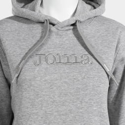 SUDADERA CON CAPUCHA URBAN STREET GRIS MELANGE