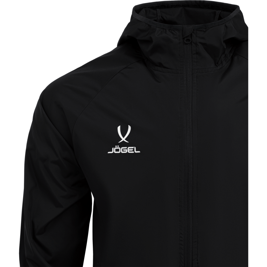 Куртка ветрозащитная JÖGEL CAMP Rain Jacket, черный, детский
