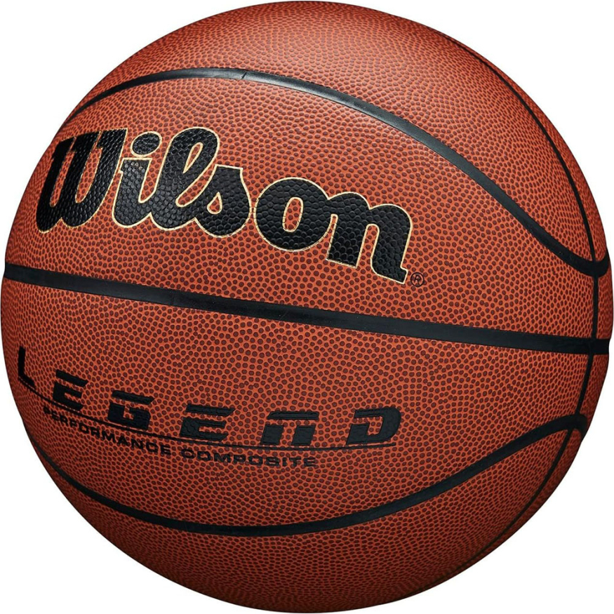 Мяч баск. WILSON Legend Comp, WTB0917XB, р.7, синт.кожа (композит), бутил. камера, коричневый