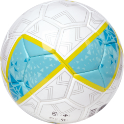 Мяч футб. TORRES Match, F323974,р.4, 32 пан. ПУ, 4 под. слоя, ручн. сшивка, бело-серо-голубой