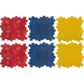 Коврик игровой массажный У682, 6 модулей 24,5*24,5*1,4см.