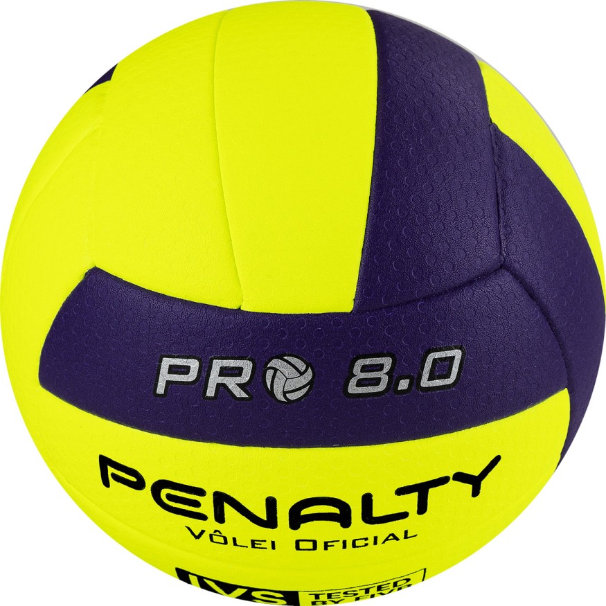 Мяч вол. PENALTY BOLA VOLEI 8.0 PRO FIVB TESTED, 5415822400-U, р.5, микрофибра, термосшивка,жёлтый