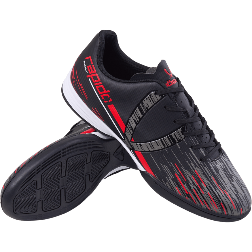 БЕЗ УПАКОВКИ Бутсы зальные JÖGEL Rapido IN Black/grey