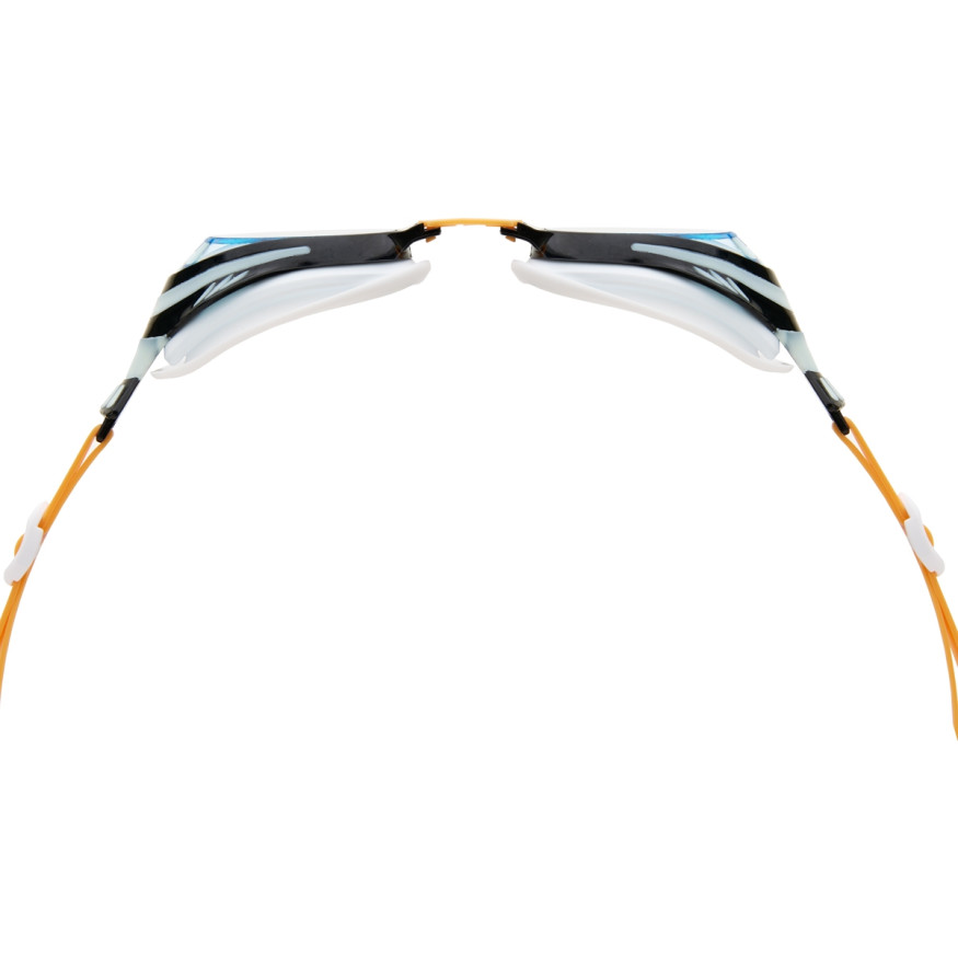 Очки детские для плав TORRES Fish Kids, SW-32522OR, голубые линзы,бело-ч оправа, раздв  рег ремешок