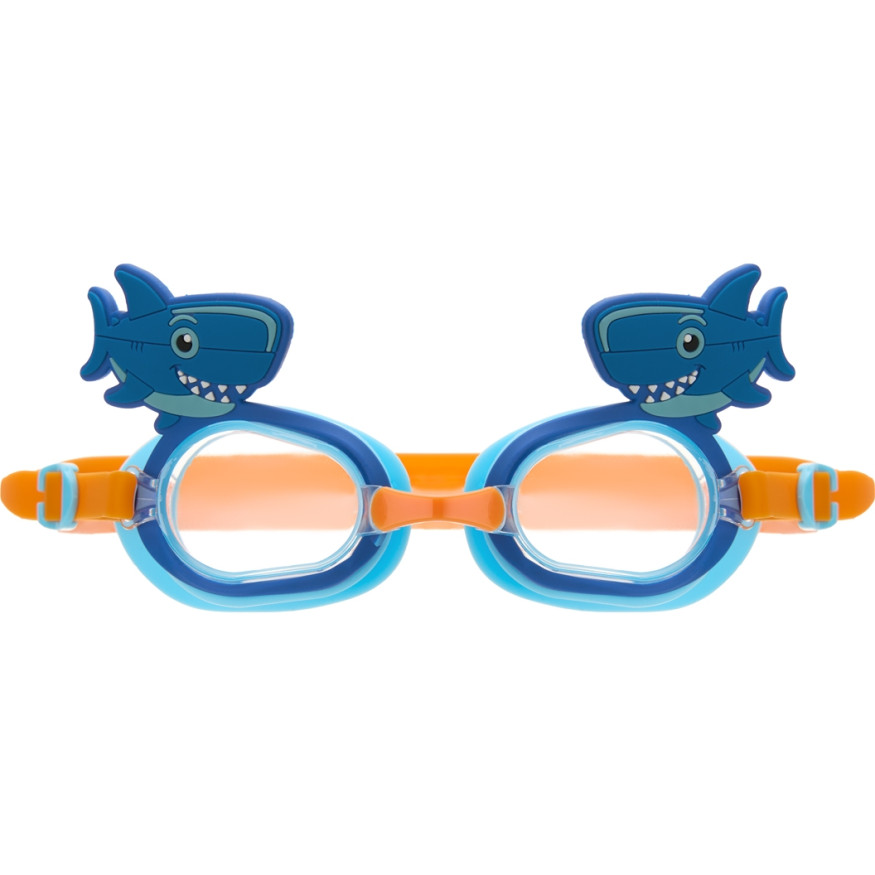 Очки детские для плав TORRES Fun Kids, SW-32524BL, прозрач линзы,синяя оправа, широкий рег ремешок