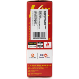 Мяч для наст. тенниса DOUBLE FISH 3***, V111F, диам. V40+мм, ITTF Appr,плаcтик,упак.6 шт, белый