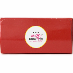 Мяч для наст. тенниса DOUBLE FISH 3***, V111F, диам. V40+мм, ITTF Appr,плаcтик,упак.6 шт, белый