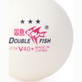Мяч для наст. тенниса DOUBLE FISH 3***, V111F, диам. V40+мм, ITTF Appr,плаcтик,упак.6 шт, белый