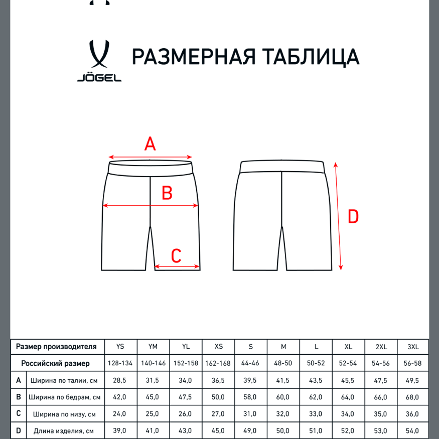 Шорты баскетбольные JOGEL CAMP Basic, желтый