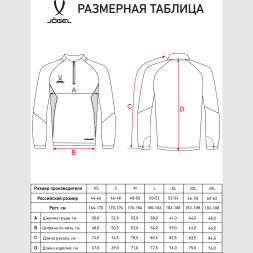 Джемпер тренировочный JOGEL PREMIER PerFormDRY Training 1/4 Zip Top, красный