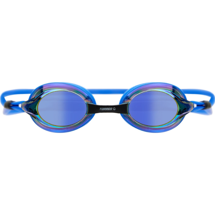 Очки для плав TORRES Pro, SW-32518MR, зерк линзы ,синяя оправа,дв рег ремешок