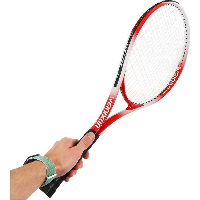 Ракетка для большого тенниса тренировочная, алюминий, в чехле, цвет красный