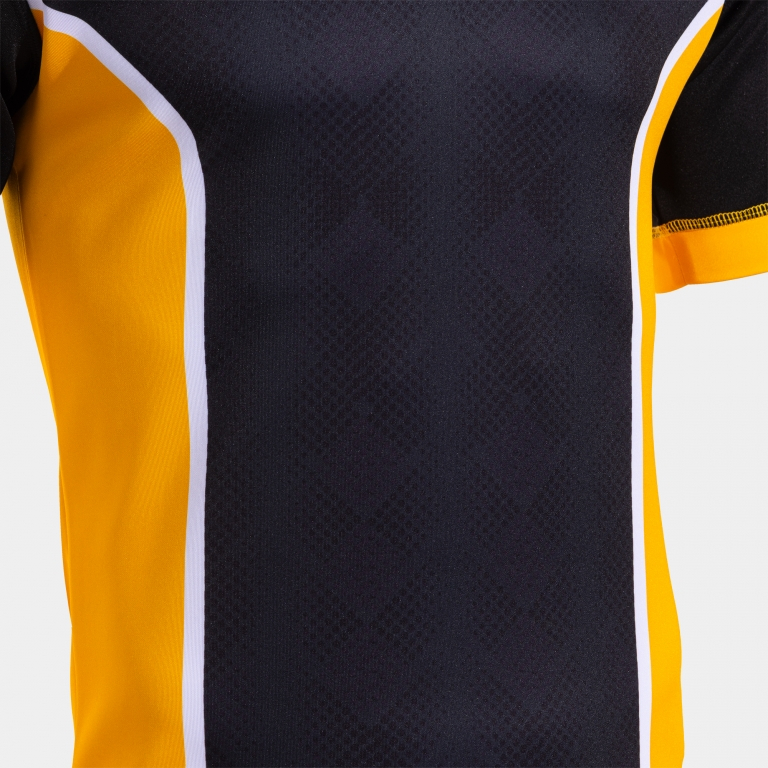 Регбийка JOMA CAMISETA MANGA CORTA MYSKIN III NEGRO AMARILLO