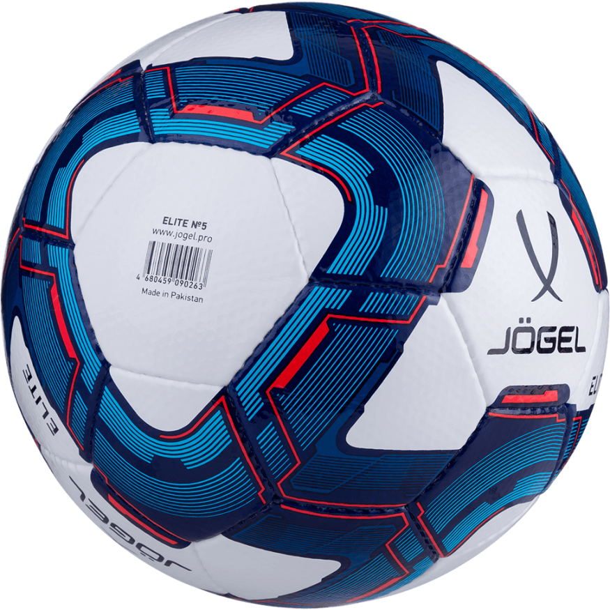 Мяч футбольный JOGEL Elite №5, белый/синий/красный