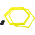Набор шестиугольных напольных обручей JOGEL Agility Hoops JA-216, 6 шт.
