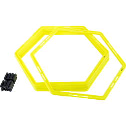 Набор шестиугольных напольных обручей JOGEL Agility Hoops JA-216, 6 шт.