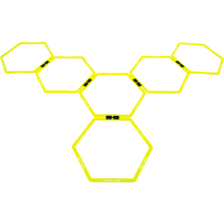 Набор шестиугольных напольных обручей JOGEL Agility Hoops JA-216, 6 шт.