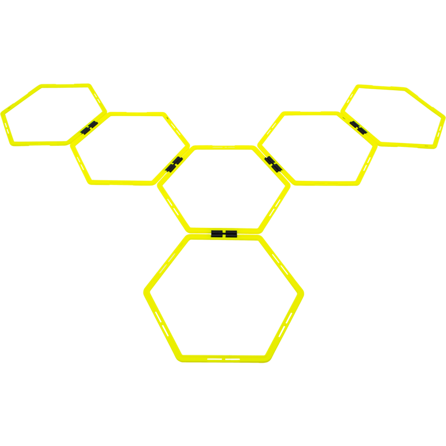 Набор шестиугольных напольных обручей JOGEL Agility Hoops JA-216, 6 шт.