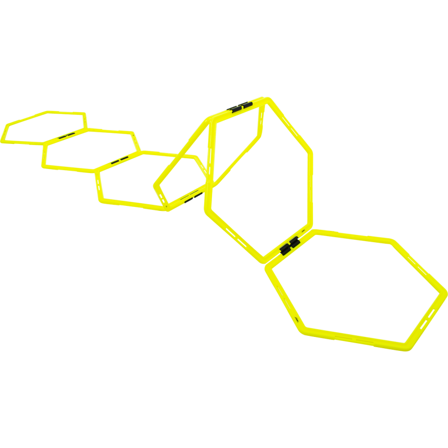 Набор шестиугольных напольных обручей JOGEL Agility Hoops JA-216, 6 шт.