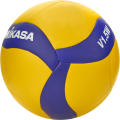 Мяч вол. сув. MIKASA V1.5W, р.1, диам. 15см синт. кожа (ПВХ), маш.сш, желто-синий