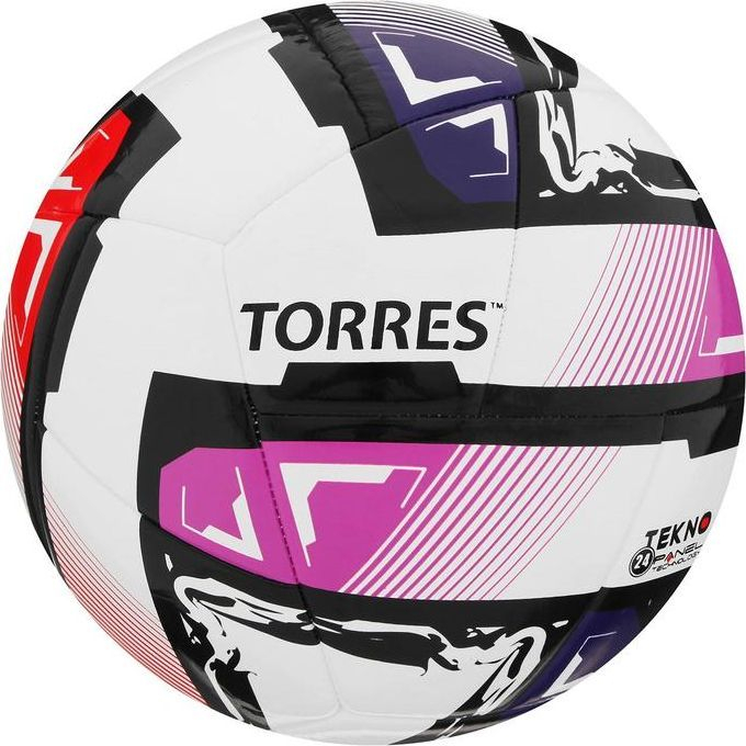 Мяч футзальный TORRES Futsal Resist, PU, полугибридная сшивка, 24 панели, размер 4