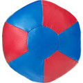 Медбол 3C143-K64, 1кг, иск кожа, наполнитель резиновая крошка, диам  16 см, маш сшивка, сине-красный
