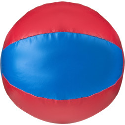 Медбол 3C143-K64, 1кг, иск кожа, наполнитель резиновая крошка, диам  16 см, маш сшивка, сине-красный