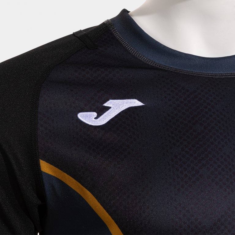 Регбийка JOMA CAMISETA MANGA CORTA MYSKIN III NEGRO ANTRACITA
