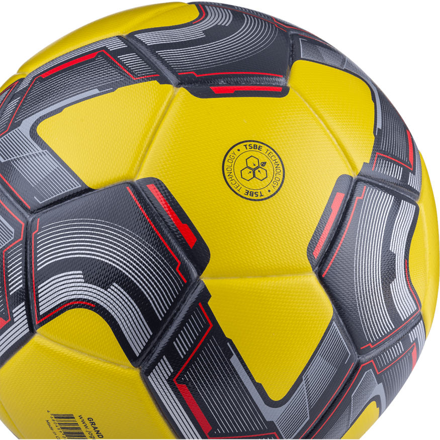 Мяч футбольный JOGEL Grand №5, желтый/серый/красный