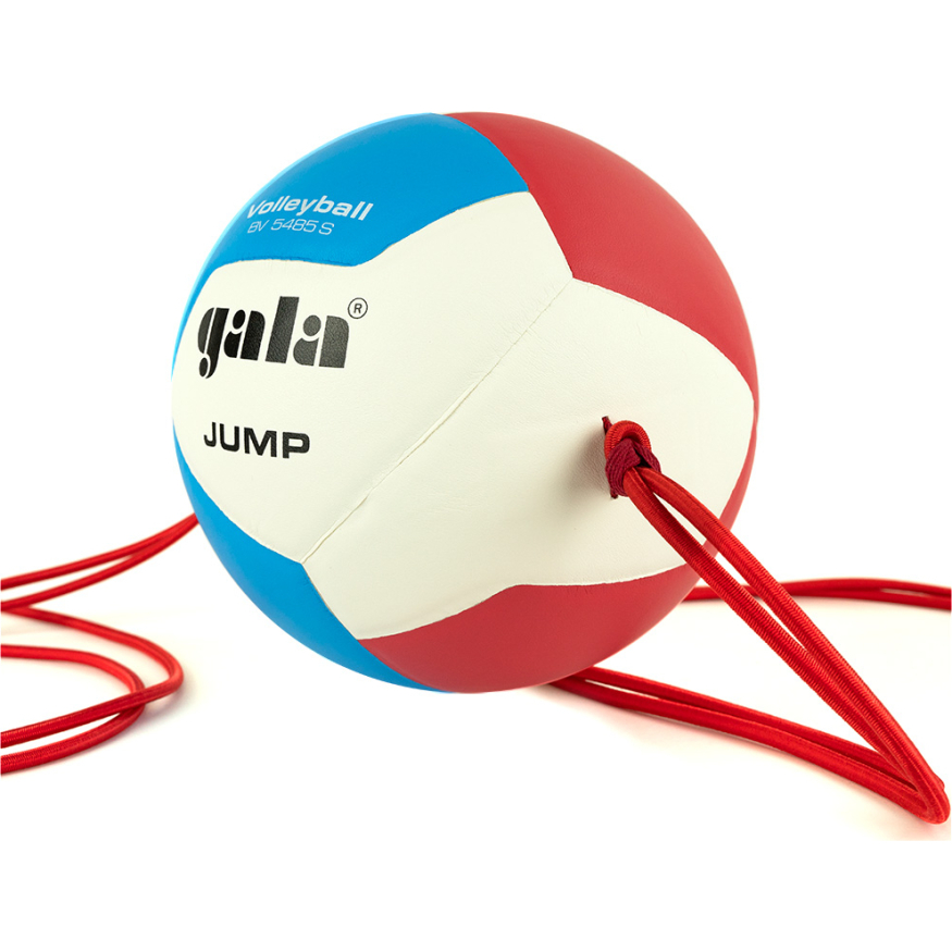 Мяч вол. на растяжках GALA Jump 12, BV5485S, р.5, синт.кожа ПУ, клееный, бут.кам, бел-гол-кр.