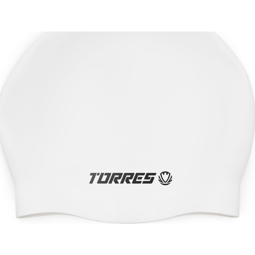 Шапочка для плав  TORRES, SW-12507BK, черный, силикон