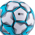 Мяч футбольный JOGEL Nueno №5, белый/голубой/черный