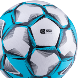 Мяч футбольный JOGEL Nueno №5, белый/голубой/черный