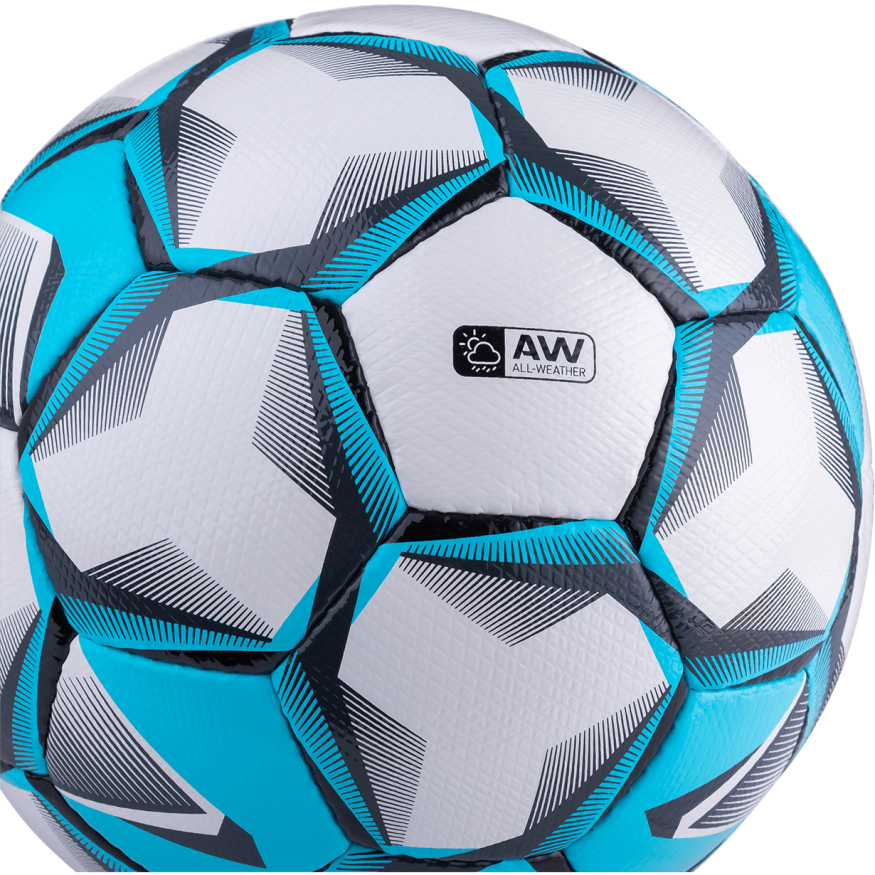 Мяч футбольный JOGEL Nueno №5, белый/голубой/черный