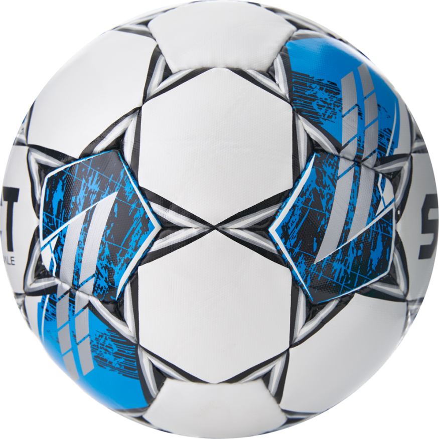 Мяч футб. SELECT Finale V25, 3855160584, р.5, FIFA Basic, 32п, ПУ, руч. сш, бело-синий