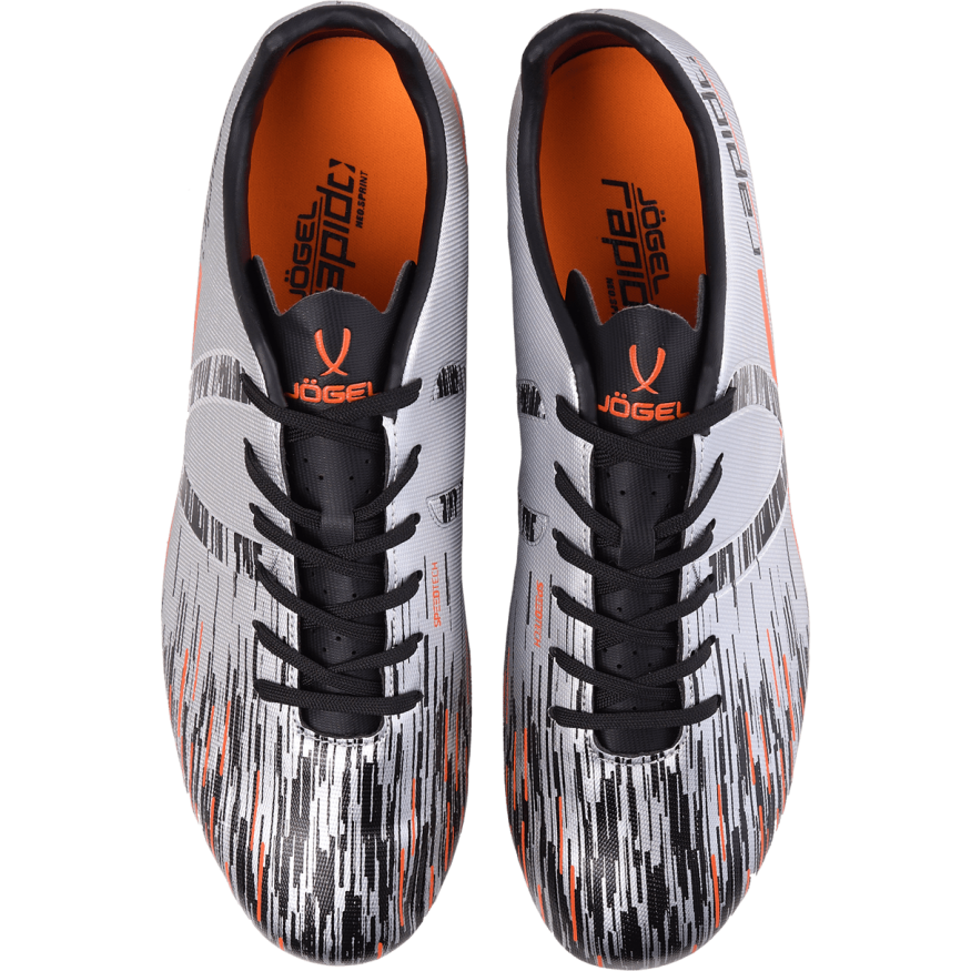 БЕЗ УПАКОВКИ Бутсы футбольные JOGEL Rapido FG Silver/black