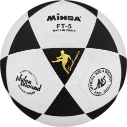 Мяч футбольный MINSA, PU, машинная сшивка, 32 панели, р. 5
