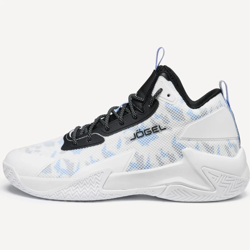 Кроссовки баскетбольные JOGEL Playmaker, белый/голубой/черный