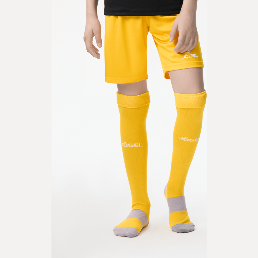 Гетры футбольные JOGEL CAMP BASIC SOCKS, желтый/серый/белый