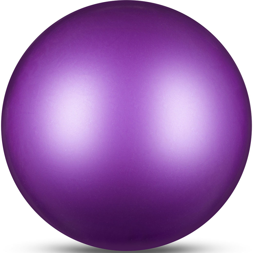 Мяч для художественной гимнастики  INDIGO IN367-BL, диаметр 17см., синий металлик