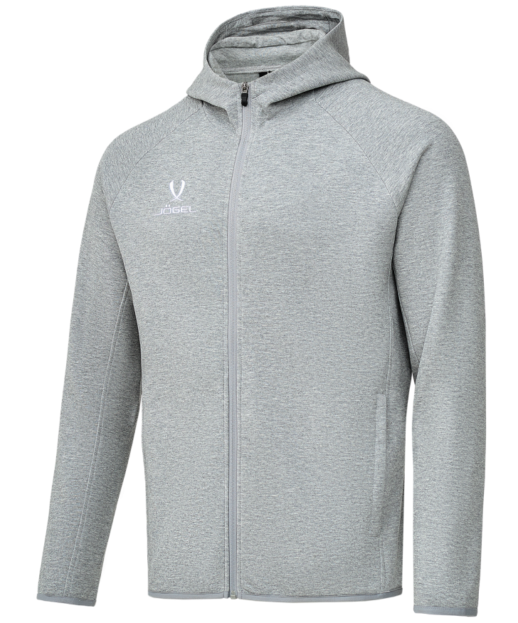 Худи на молнии JOGEL ESSENTIAL Athlete Hooded FZ Jacket, серый